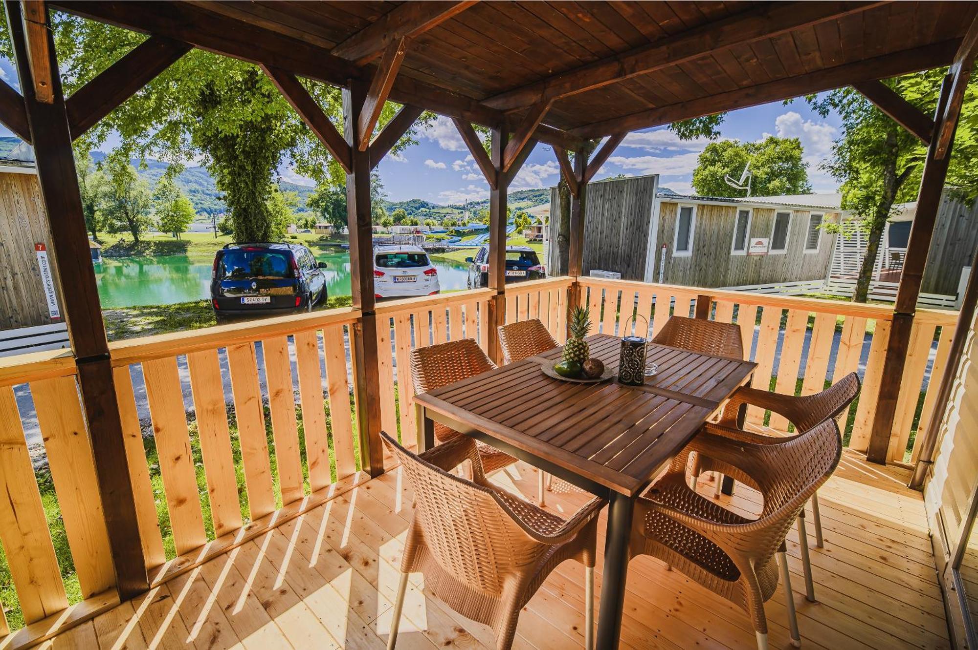 Lake View Mobile Homes With Thermal Riviera Tickets In Terme Catez Catez ob Savi Chambre photo